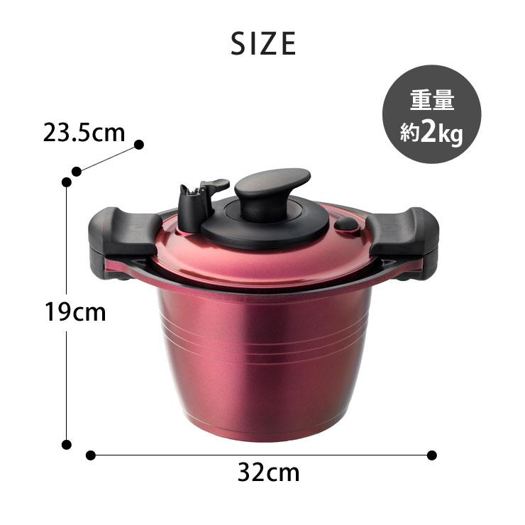 CUCHEN プレミアム電気圧力鍋 apide 低圧多機能鍋 プレミアムセラミックコーティング 4.0L KKN