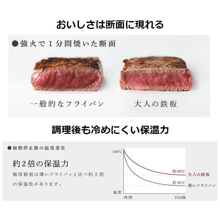 大人の鉄板 フライパン26cm 蓋付き OTS8102 IH対応 オークス AUX | オークス | 05