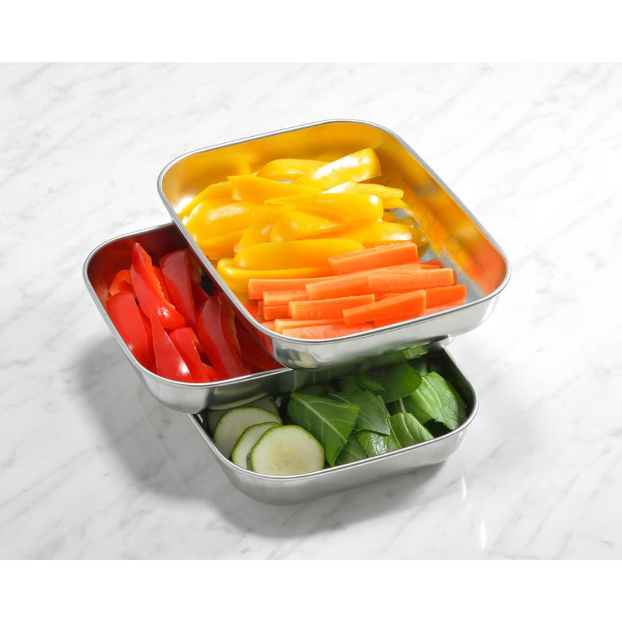 オークス（AUX） キッチンバット 小 3枚セット 蓋付き アミ付き