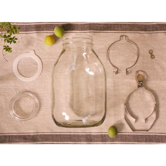 取っ手付き密封びん 3L セラーメイト 星硝 220315 梅酒 瓶 果実酒