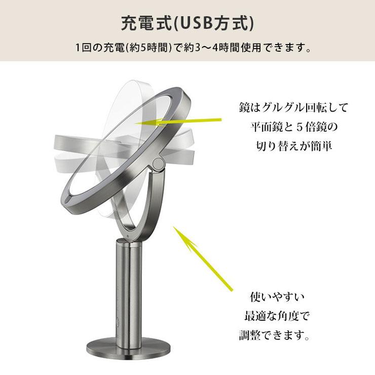 EKO（イーケーオー） イミラ プロ 両面センサーミラー 拡大鏡付き LED