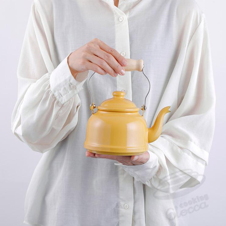 富士ホーロー ビームス ミニ ケトル ホーロー 0.9L IH対応 BMS09TK