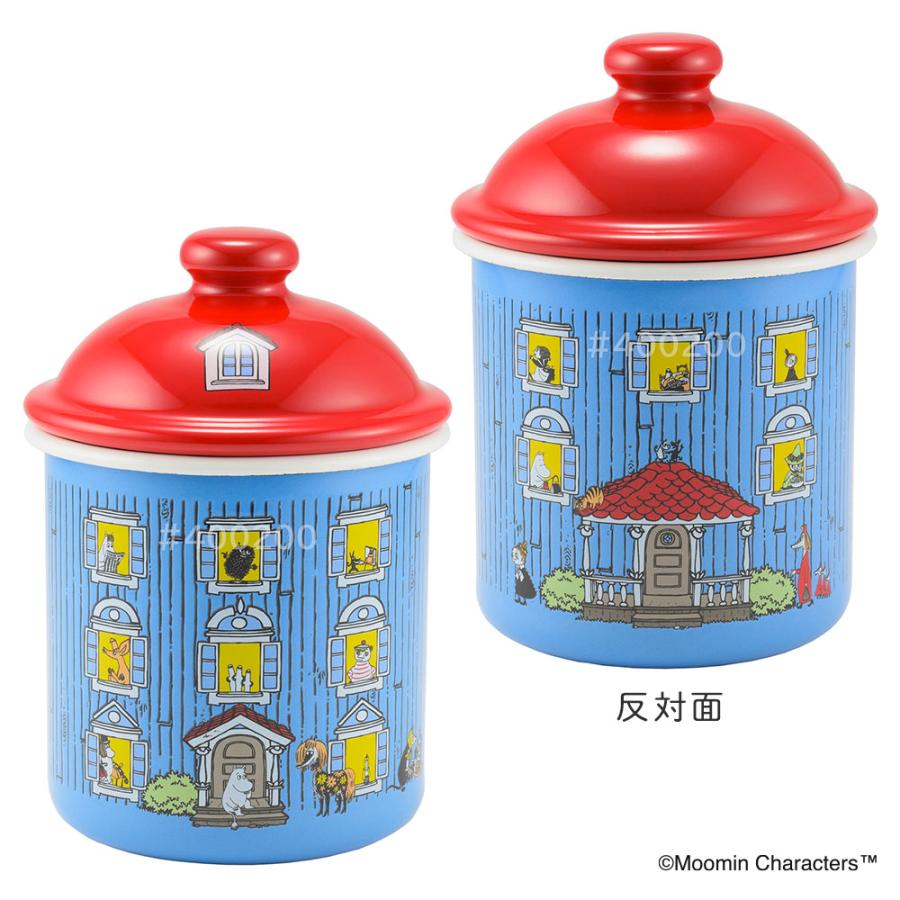 ムーミンハウス ホーローキャニスター 9cm 500ml 富士ホーロー MOOMIN
