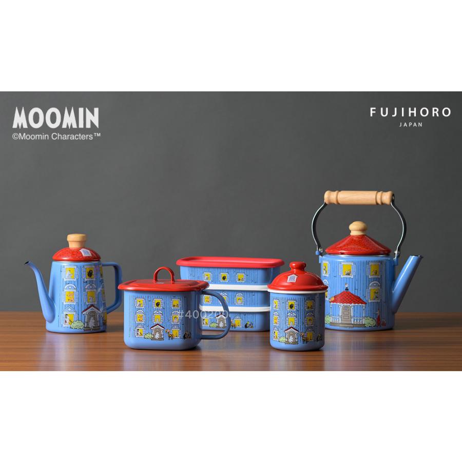 ムーミンハウス ホーローキャニスター 9cm 500ml 富士ホーロー MOOMIN