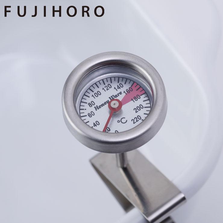 富士ホーロー 天ぷら鍋用温度計 クリップ付き TP-ONDO-K 調理用 温度計