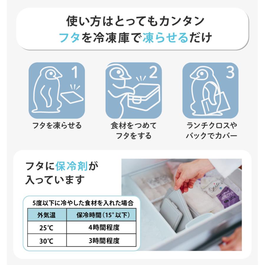GEL-COOL ジェルクール スクエア L 500ml 保冷剤一体型ランチボックス