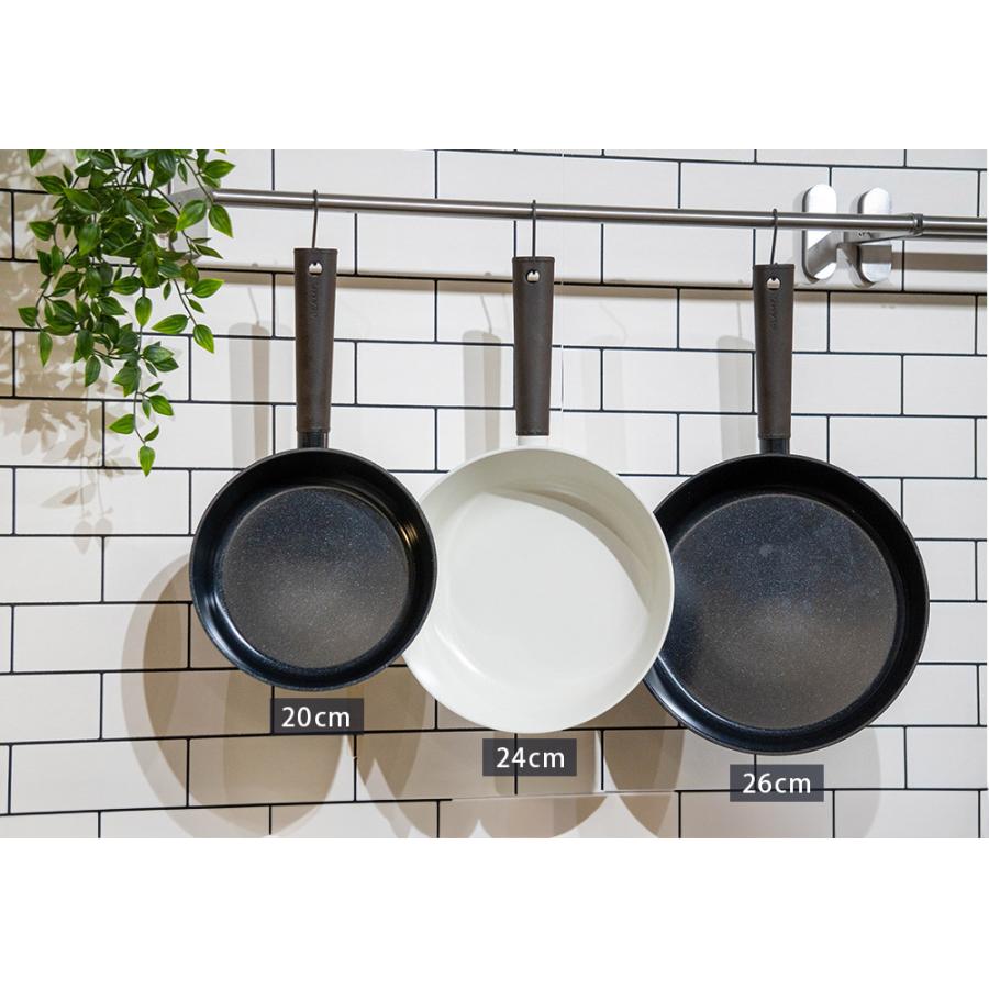 セラミック フライパン 20cm ガス火 IH対応 グランプ GLAMP. PFOA