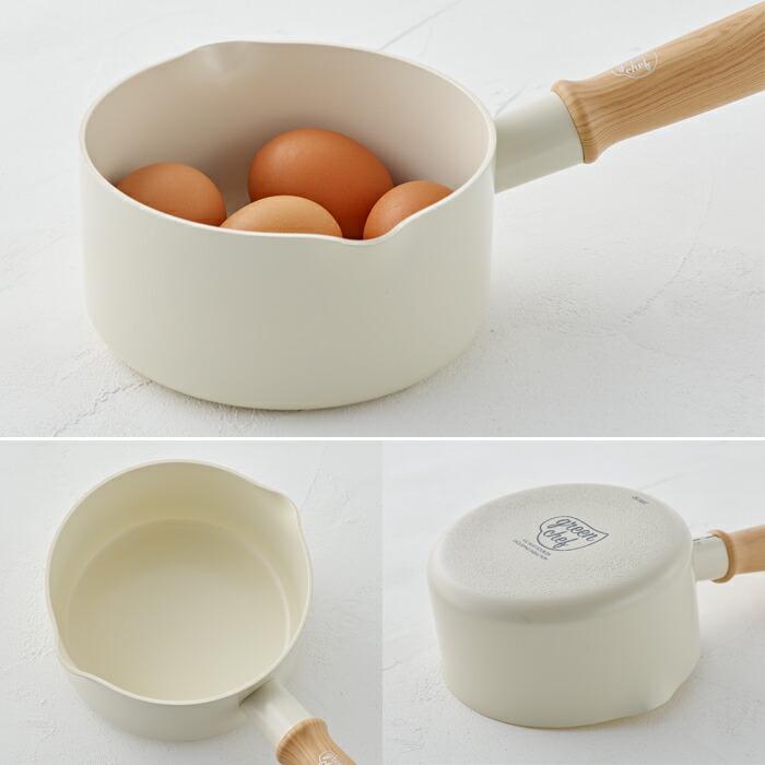 GREEN CHEF グリーンシェフ ビンテージホワイト ソースパン 14cm IH