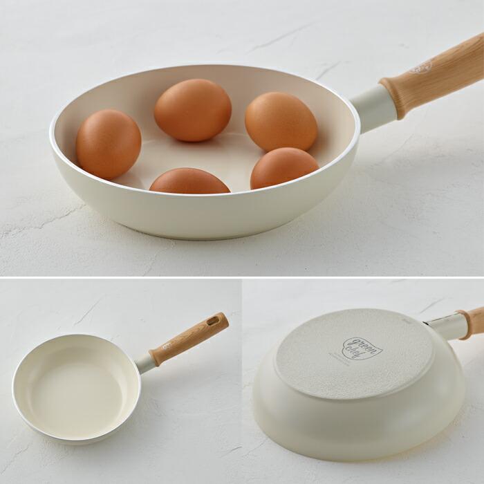 GREEN CHEF グリーンシェフ ビンテージ ホワイト フライパン 20cm IH