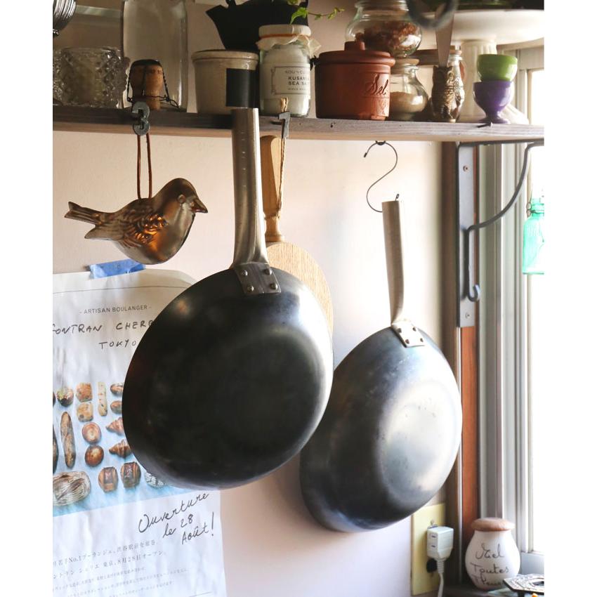 炒め鍋 30cm H-30 山田工業所 チタンハンドル ガス火専用 HANAKO