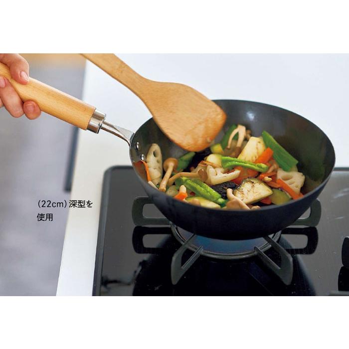 軽量 窒化鉄 フライパン ガス火専用 24cm 22cm深型 アドバンスドア