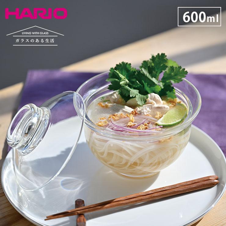 ハリオ ガラスのある生活 ガラスの丼鉢 クリア 600ml HARIO GXD-600