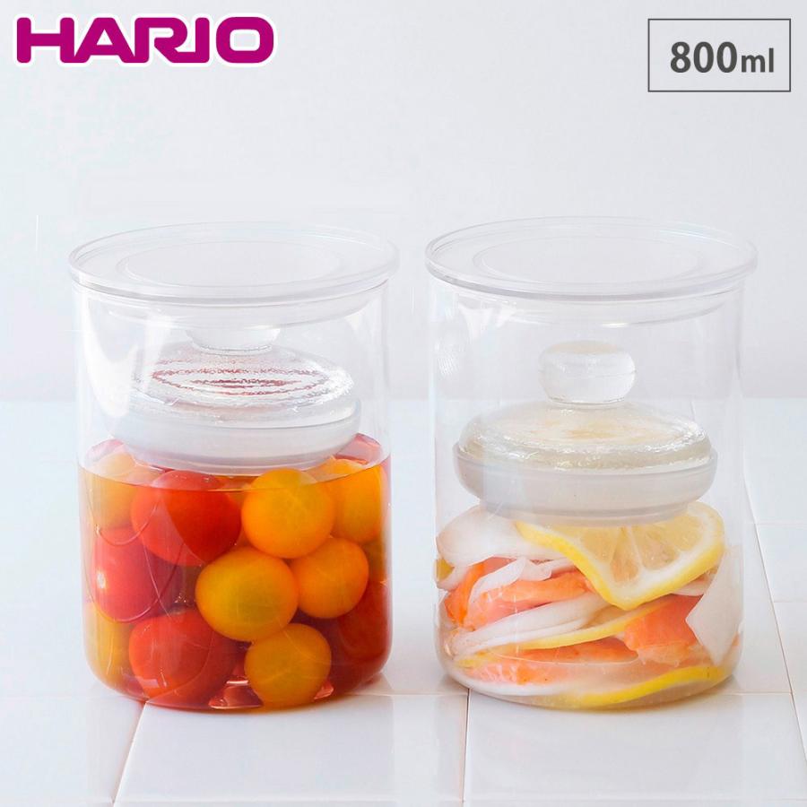 ハリオ 漬物グラス スリム HARIO TGS-800-T 漬物容器 浅漬け 保存容器