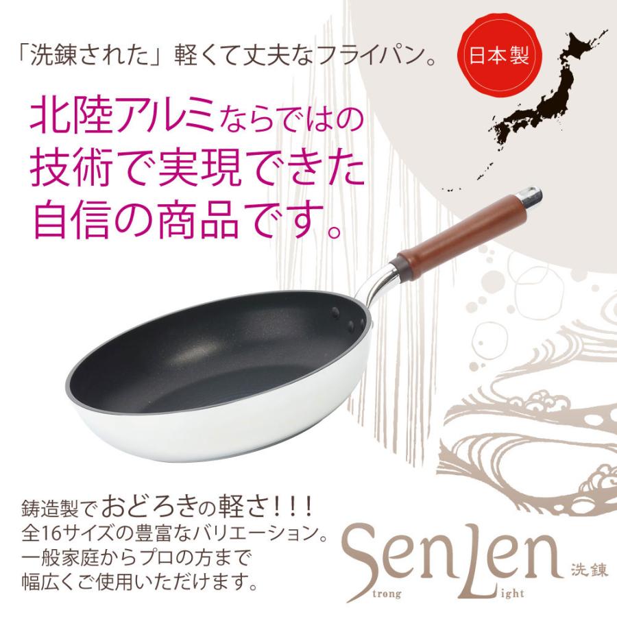 北陸アルミニウム センレンキャスト 深型フライパン 26cm ガス火 A