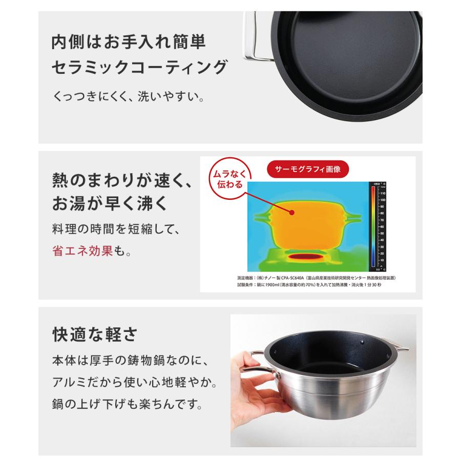 北陸アルミニウム HAMON ツイスターグリル 無水調理鍋 ツイスター