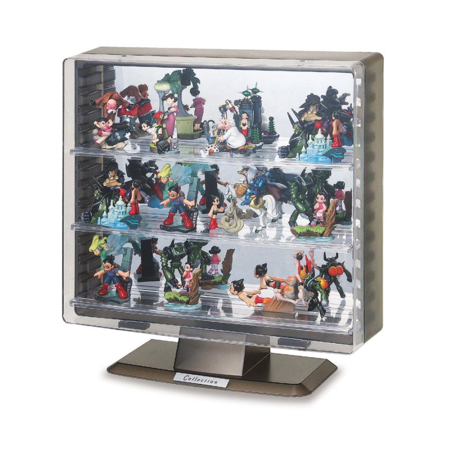 コレクションケース スタンド 背面ミラー 可動棚 ST606 伊勢藤