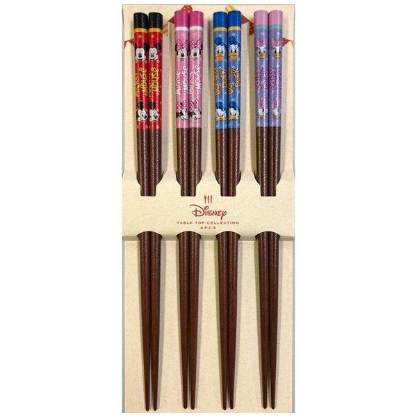 21新商品 ディズニー 箸 4膳セット スタンダードキャラクター 水玉 イシダ メール便 送料無料 Discoversvg Com