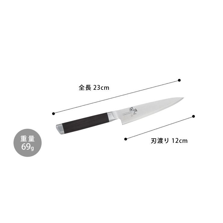 関孫六 ダマスカス ペティーナイフ 120mm AE5202 貝印 kai 包丁