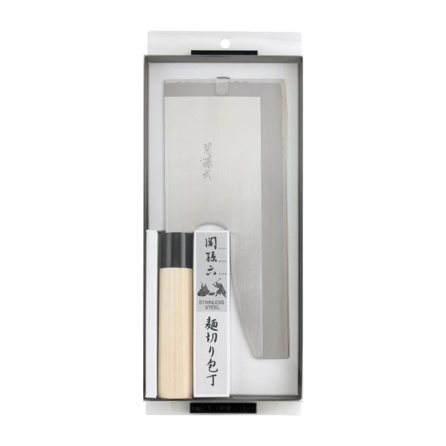 関孫六 麺切り包丁 ステンレス AG5021 貝印 KAI 麺切り 蕎麦 包丁 片刃