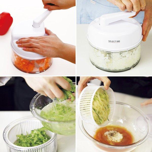 貝印 セレクト100 みじん切り器 【手動/スライサー/野菜カッター