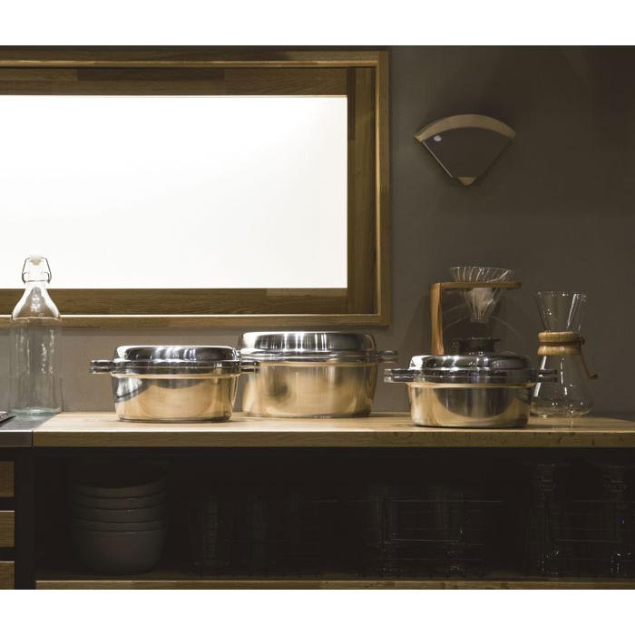 HALムスイ KING 無水鍋 20cm 鍋 両手鍋 調理器具 調理道具 キッチン