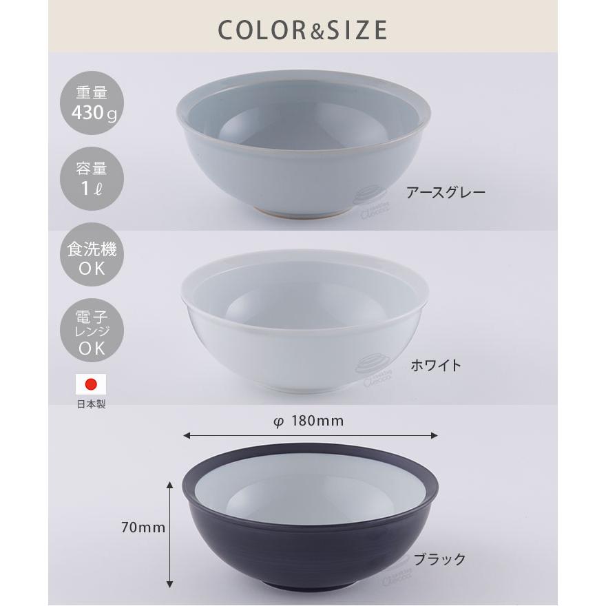 KINTO（キントー） リム ボウル 180mm 波佐見焼 KINTO RIM 中鉢 18cm