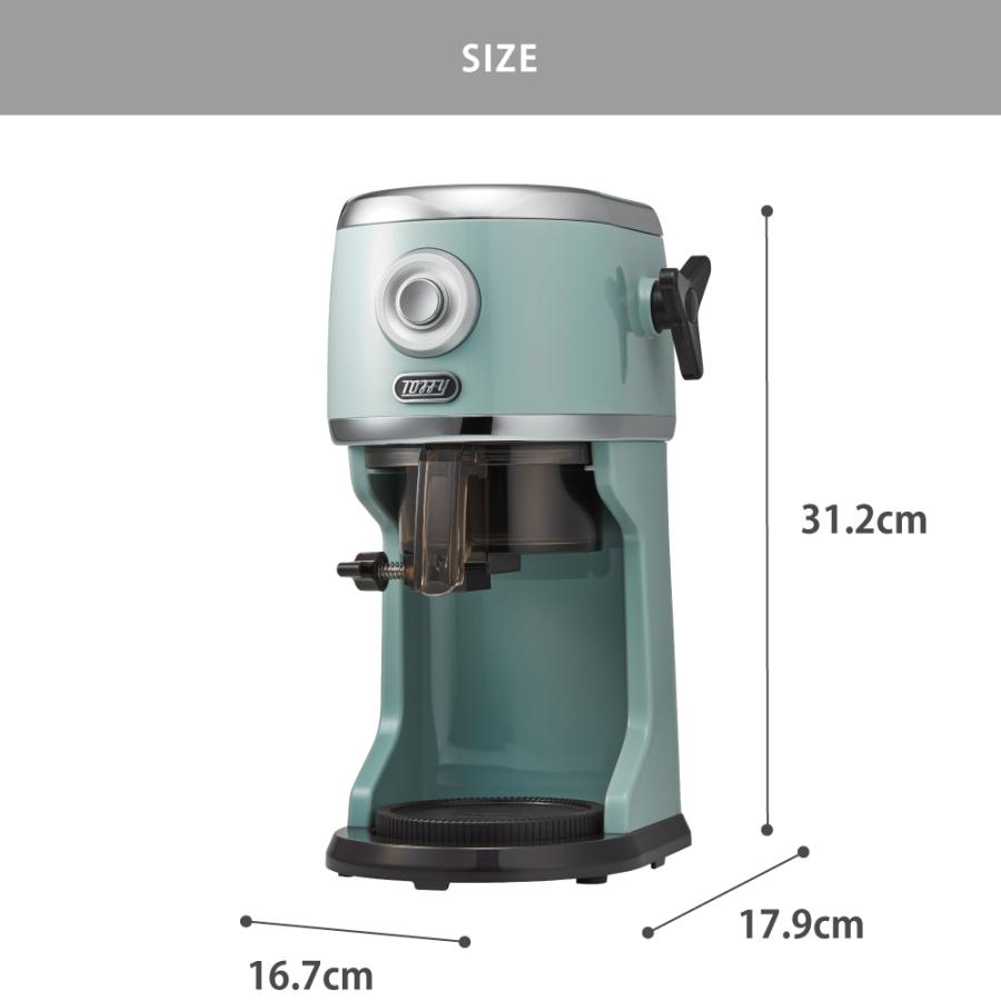 Toffy トフィー コンパクト電動ふわふわかき氷器 ペールアクア K-IS13