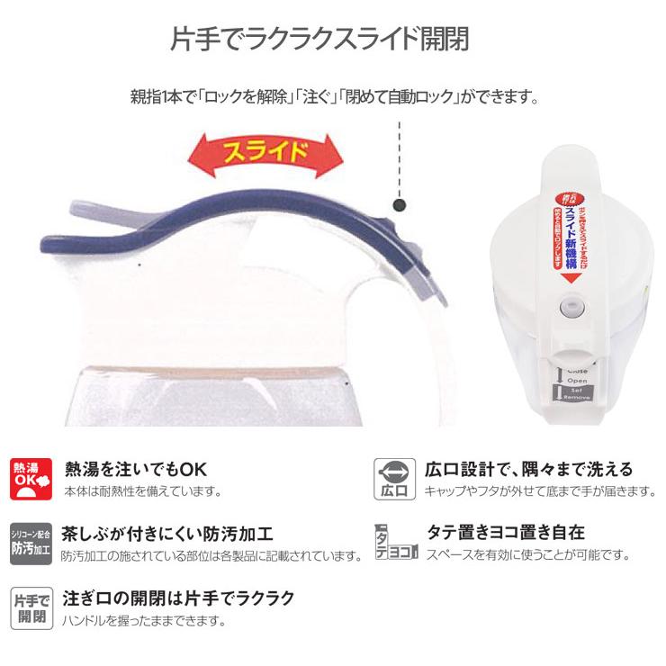 Lustroware 岩崎工業 タテヨコ スライド ピッチャー 700ml Lustroware 岩崎工業 タテヨコ スライド ピッチャー 700ml