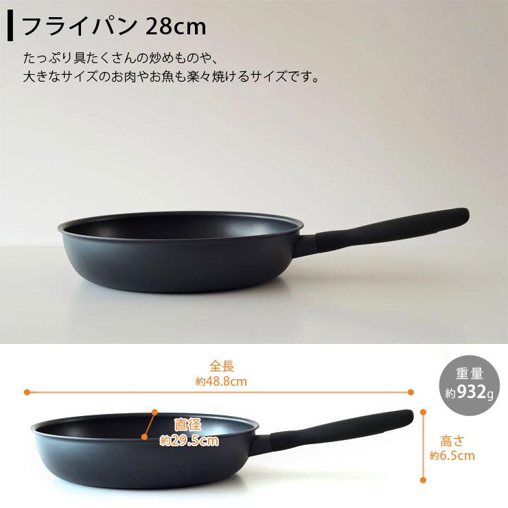 MEYER（マイヤー） ミッドナイト フライパン 28cm IH対応 ブラック