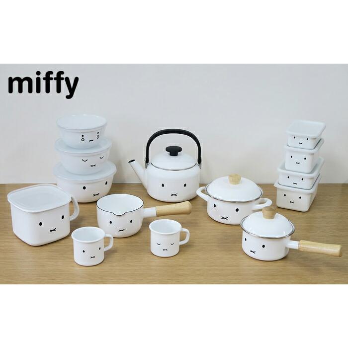 富士ホーロー ミッフィーフェイス 深型角容器M MFF-DM ミッフィー