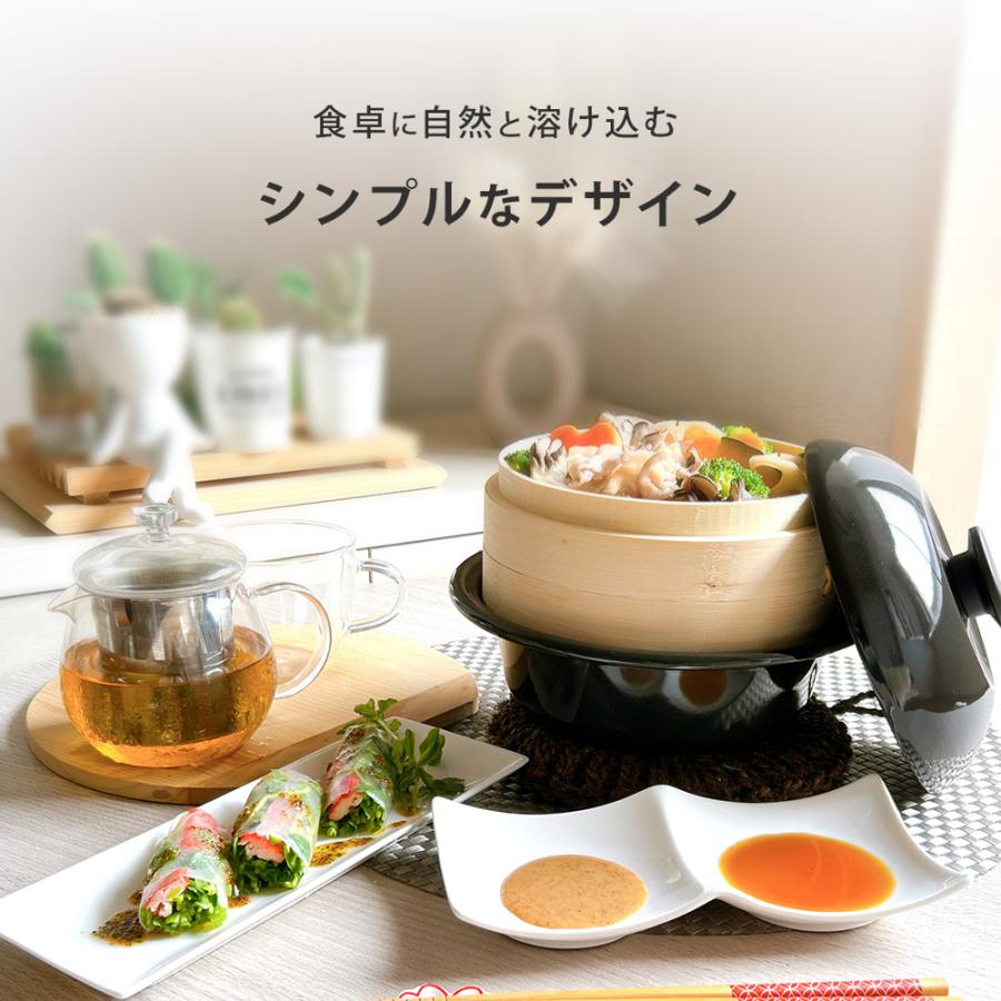野田琺瑯（noda horo） ココナベ せいろセット 個々鍋 大 21cm ガス火