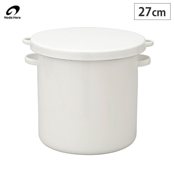 野田琺瑯（noda horo） ラウンドストッカー27cm 15L ホーロー容器 WRS