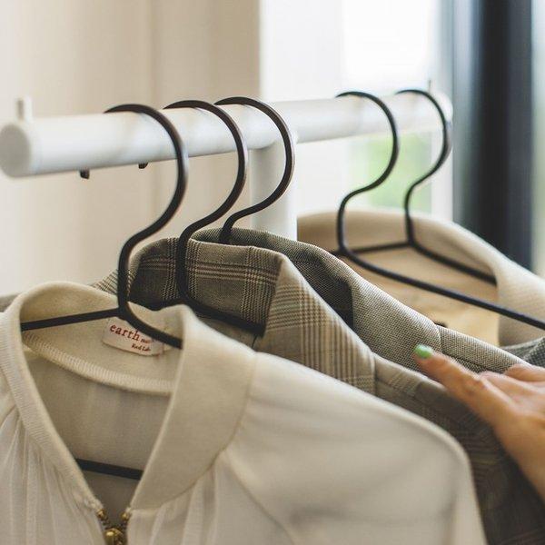 山崎実業 スマート ポールハンガー ホワイト 4080 ブラック 4081