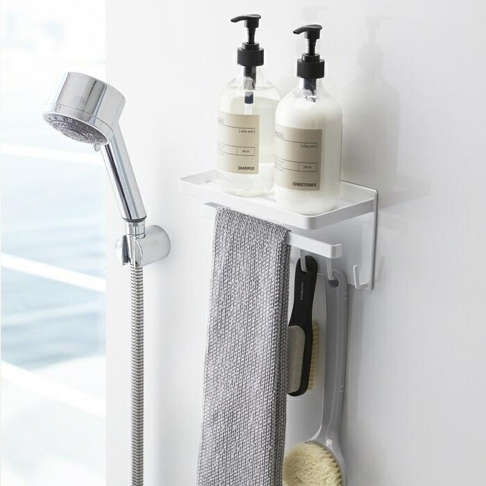 tower マグネットバス用品　6点セット ホワイト tower 山崎実業 公式 タワー マグネット バスルームコーナー