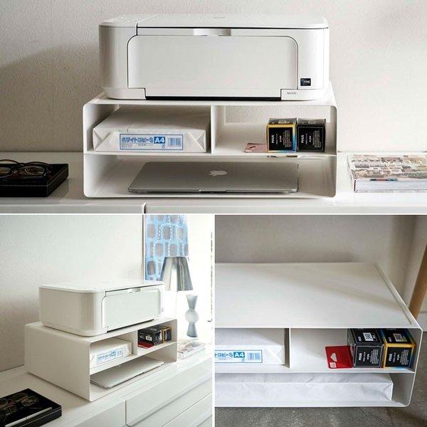 tower タワー ツーウェイプリンター収納ラック キャスター付き