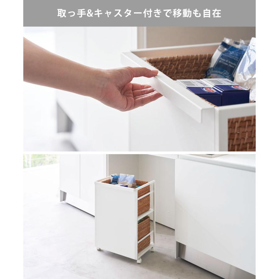 【在庫処分】多機能ワゴン　キャスター付き　ブラック　おしゃれ　4811 4810-5.jpg