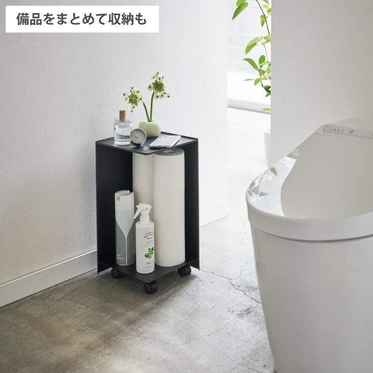 タワー 袋ごとトイレットペーパーストッカー 12ロール ホワイト 5280 ブラック 5281 山崎実業 tower yamazaki　トイレ収納 ラック トイレットペーパー 収納｜cooking-clocca｜06