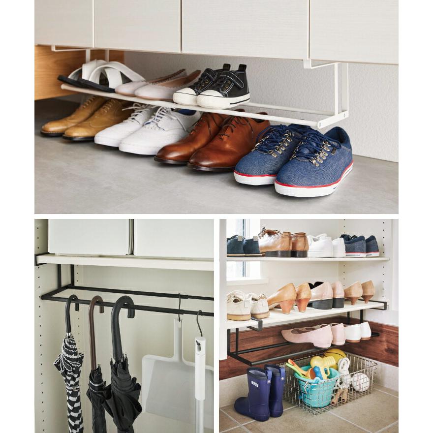 tower タワー 浮かせる伸縮シューズラック ホワイト 5631