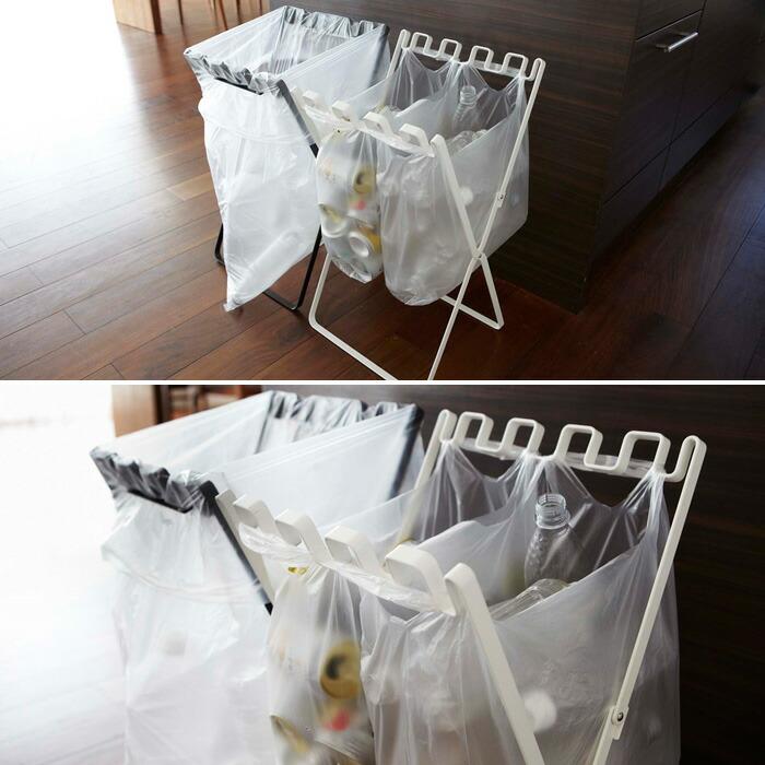 tower タワー ゴミ袋＆レジ袋スタンド ホワイト 7908 ブラック 7909