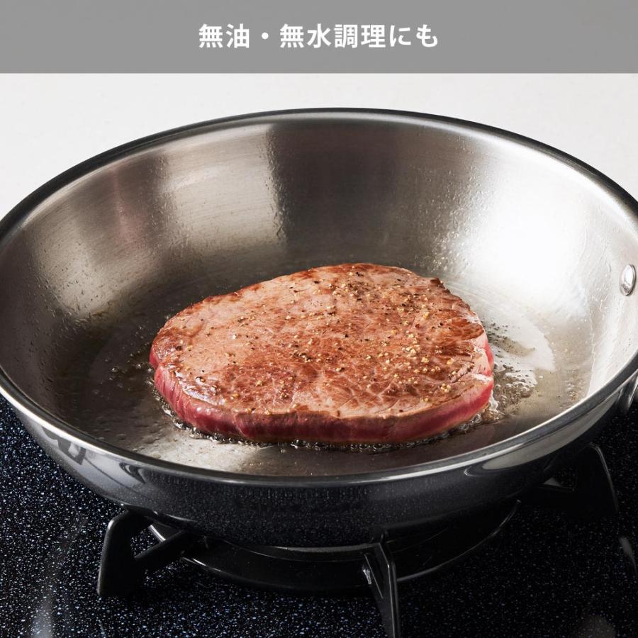 VitaCraft ステンレスフライパン 26cm ガラス蓋付き　No.7149 ビタクラフト Nシリーズ フライパン 26cm 蓋付き ガス火 IH対応 No