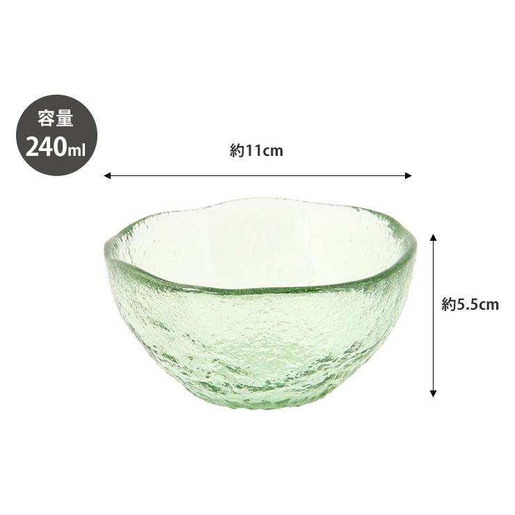 車窓ガラス ボウル 240ml リサイクルガラス 江戸硝子 岩澤硝子 藍花