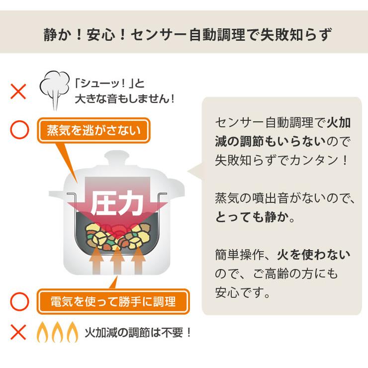 ワンダーシェフ マイコン電気圧力鍋 4L 楽ポン パッキン カレー ワンダーシェフ マイコン電気圧力鍋 4L 楽ポン パッキン カレー