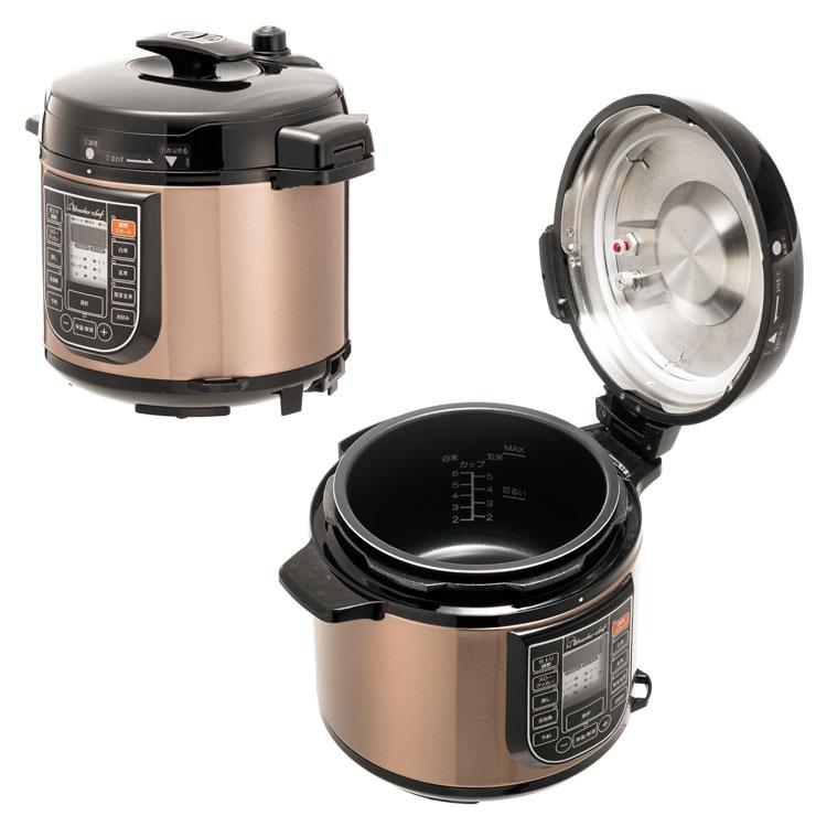 ワンダーシェフ マイコン電気圧力鍋 4L 楽ポン パッキン カレー ワンダーシェフ マイコン電気圧力鍋 4L 楽ポン パッキン カレー