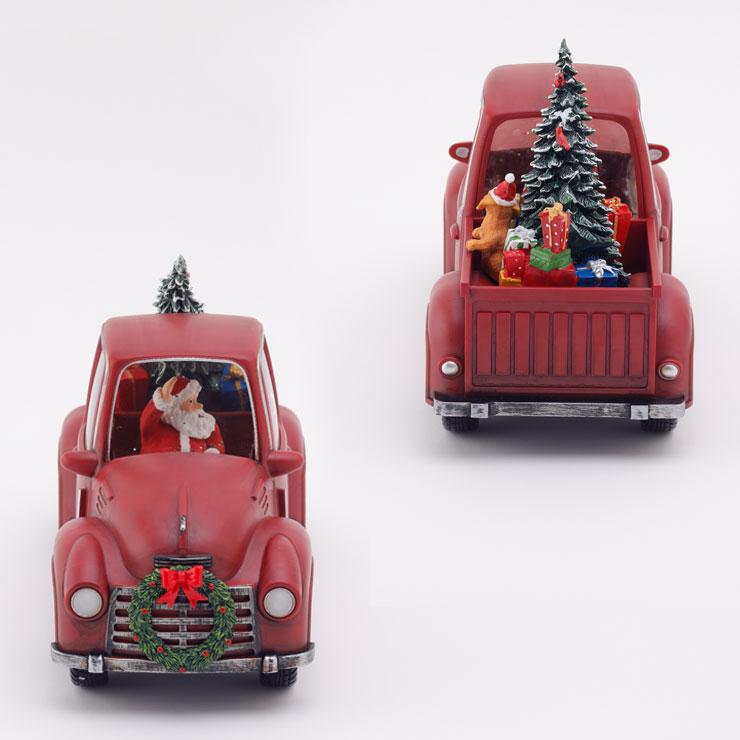 クリスマスウォーターグローブ Santa in car　オルゴール スノードーム クリスマスグッズ 雑貨 |  | 03