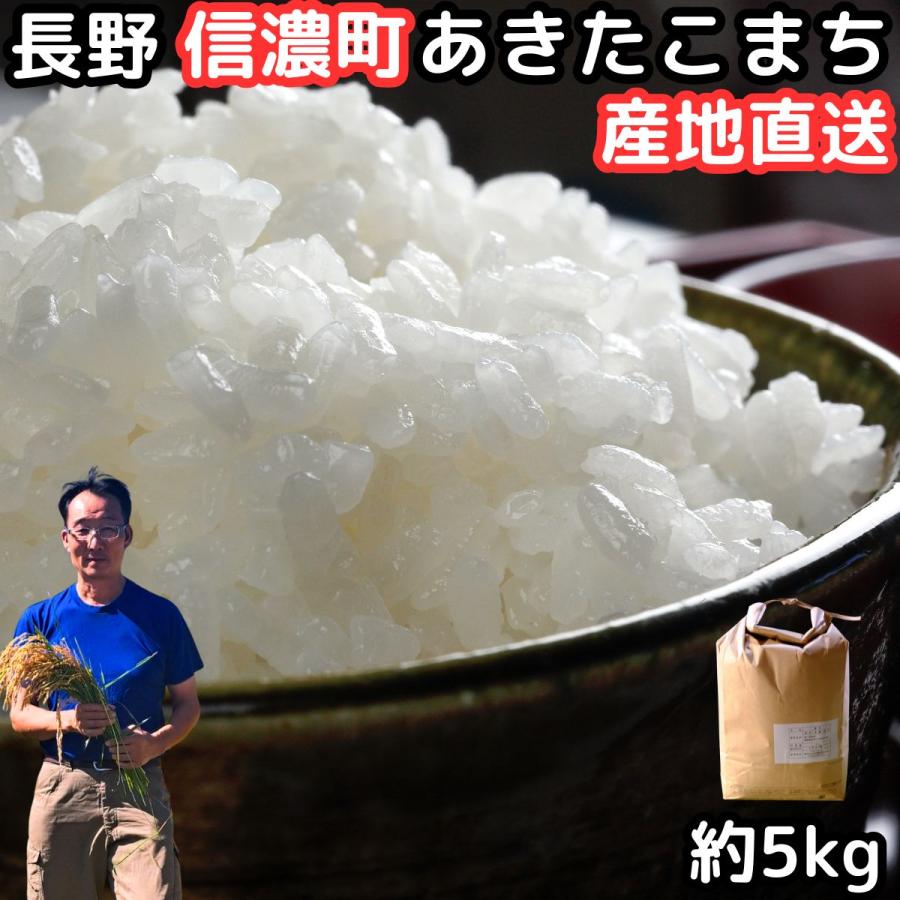 今年の新米（あきたこまち）格安価格で！！ 米 5kg 新米 あきたこまち 令和7年度産 長野 信濃町産 お米 高原 精米