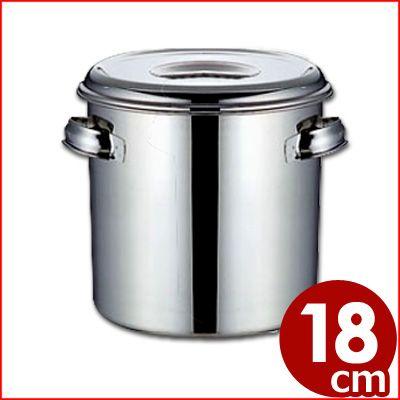 Ag 深型キッチンポット 18cm 18 8ステンレス製 取っ手付き 食材ストッカー 調味料保存容器 ソース入れに 食材保管ポット 大容量 0729857 キッチンよろず Yahoo店 通販 Yahoo ショッピング