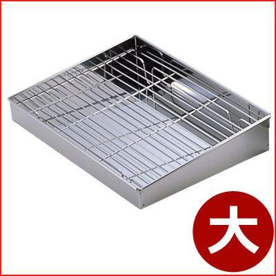 業務用 揚げ物バット 大 470 3mm 天台セット 網付き ステンレス製 お店 油切り フライ 天ぷら 皿 キッチンバット クッキングバット デリカバット キッチンよろず Yahoo店 通販 Yahoo ショッピング