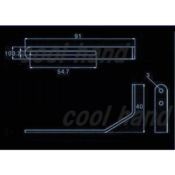 ブラケット　アーチトップ　ニッケル　クローム  ピックガード取付金具｜cool-hand｜02