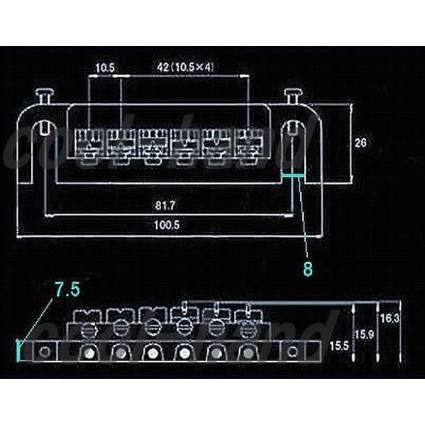 バダスタイプブリッジ ニッケル クローム : クールハンド - 通販