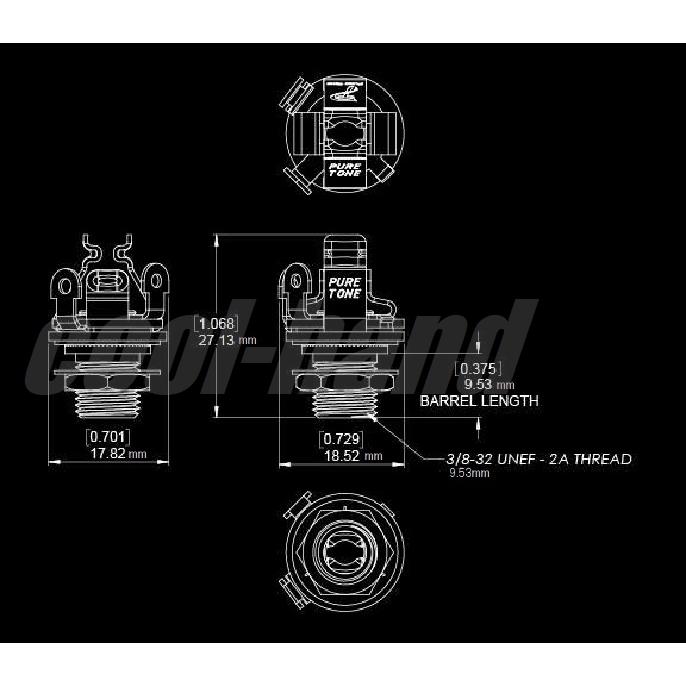 Pure Tone Jack　ピュアトーン　アウトプットジャック　モノラル　PTT1｜cool-hand｜03